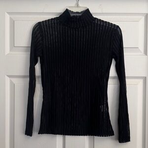 VIVIAN CHAN Angelina Stripe Top in Black